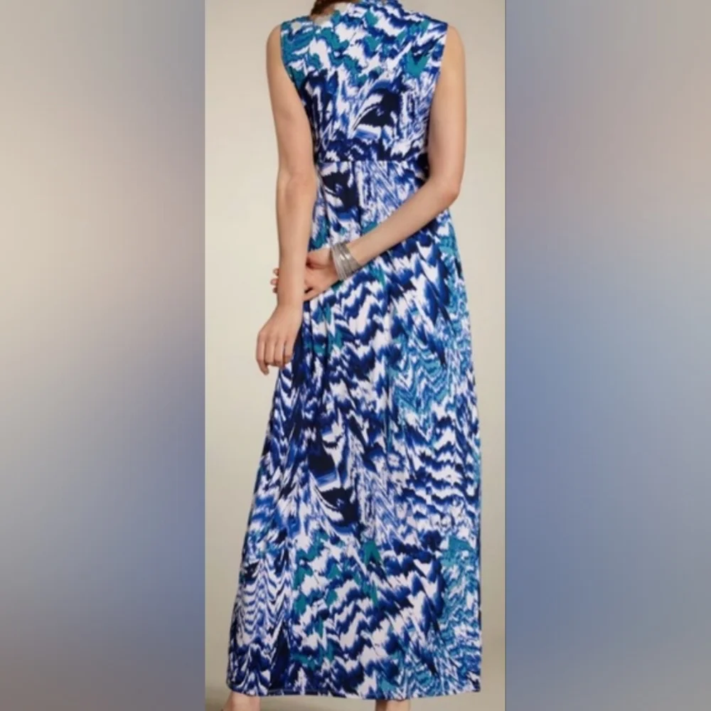 Chico's Blue and White Patterned Dress - Picture 2 of 15